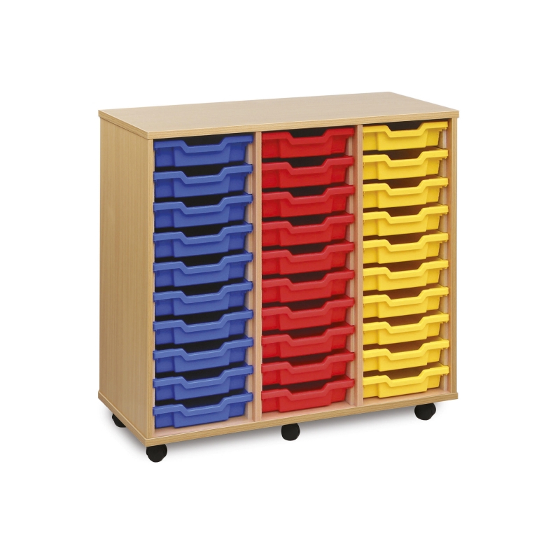 30 Shallow Tray Unit Red
