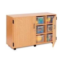 Lock Quad 12 Tray Mobile Clear