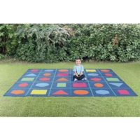 Geo Shapes Outdoor Mat 3x3m