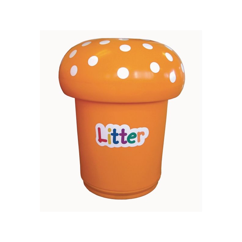 Mushroom Bin - Litter - Yellow