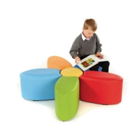 Petal Seating Set Of 6 Primary Colours