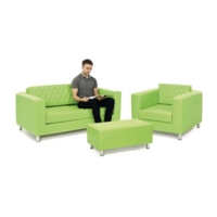 Turin Quilted Chair Lime