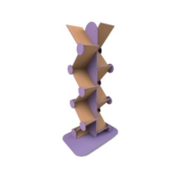 Zigzag Leaflet Dispenser-Blue