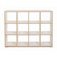 12 Cube Room Divider White