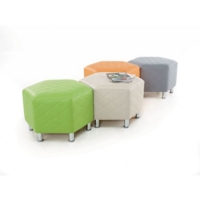 Hexagonal Quilted Seat Vinyl X 4