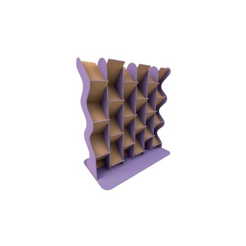 Zigzag Extended Leaflet Dispenser-Orange