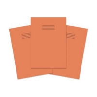 Exercise Book 8mm Ruled 48 Page 205x165mm Orange Pk100