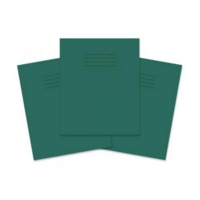 Exercise Book 5mm Squared 48 Page 205x165mm Dk Green PK100