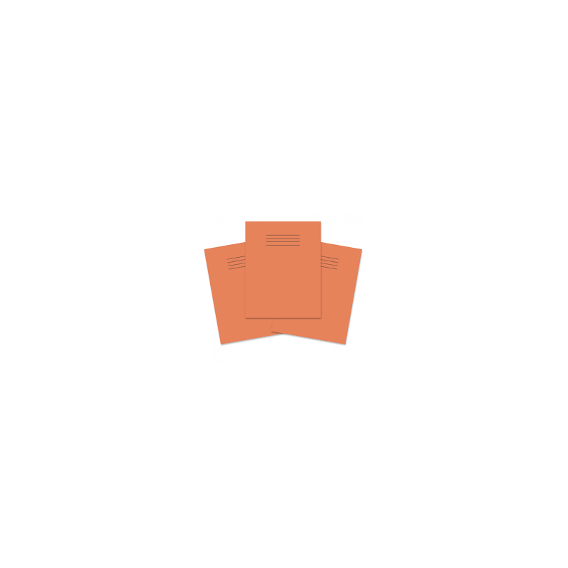 Exercise Book 5mm Squared 64 Page 230x180mm Orange Pk100
