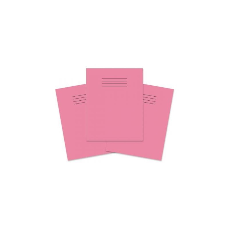 Exercise Book Blank 80 Page 230x180mm Pink Pk100
