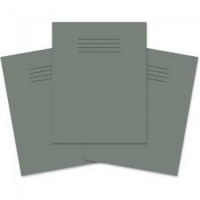Exercise Book 6mm Ruled 80 Page 230x180mm Grey Pk100
