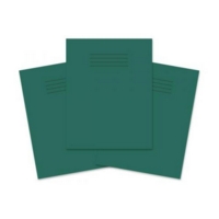 Exercise Book 8mm Ruled&Margin 80 Page 230x180mm Dk Grn Pk100
