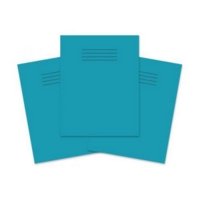 Exercise Book 8mm Ruled&Margin 80Page 230x180mm Lt Blue Pk100