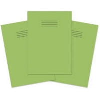 Exercise Book 10mm Squared 32 Page A4 Lt Green Pk100