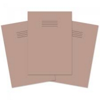 Exercise Book A4 8mm Ruled & Margin 80 Page Buff Pk50