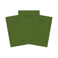 Exercise Book 8mm A4 Ruled & Margin 80 Page Dark Green Pk50