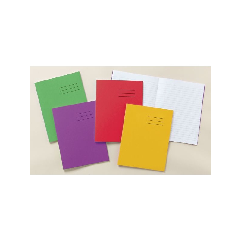 Exercise Book 8mm A4 Ruled & Margin 80 Page Purple Pk50