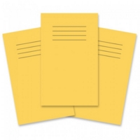Notebook Blank 48 Page 165x102mm Yellow Pk100