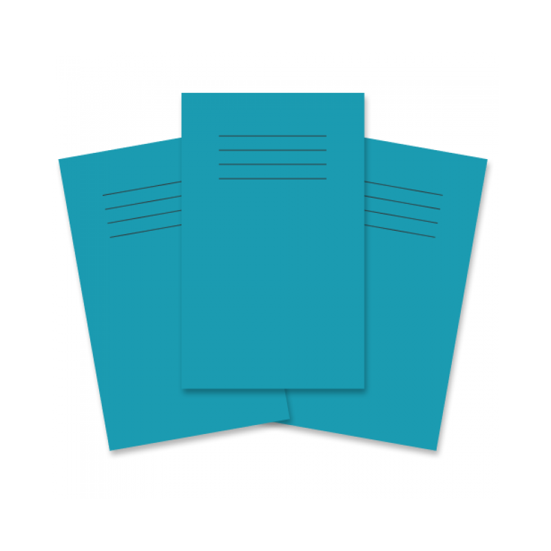 Notebook 7mm Ruled 48 Page 165x102mm Blue Pk100