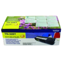 Brother TN-328Y (Yield: 6,000 Pages) Yellow Toner