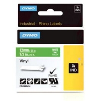 Dymo 1805414 12mm White on Green