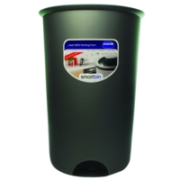 Addis Smart Round Bin Base 50 Litre Metallic Grey 503579