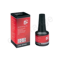 5 Star Office Endorsing Ink 28ml Black (297935)