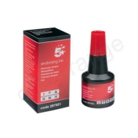 5 Star Office Endorsing Ink 28ml Red (297951)