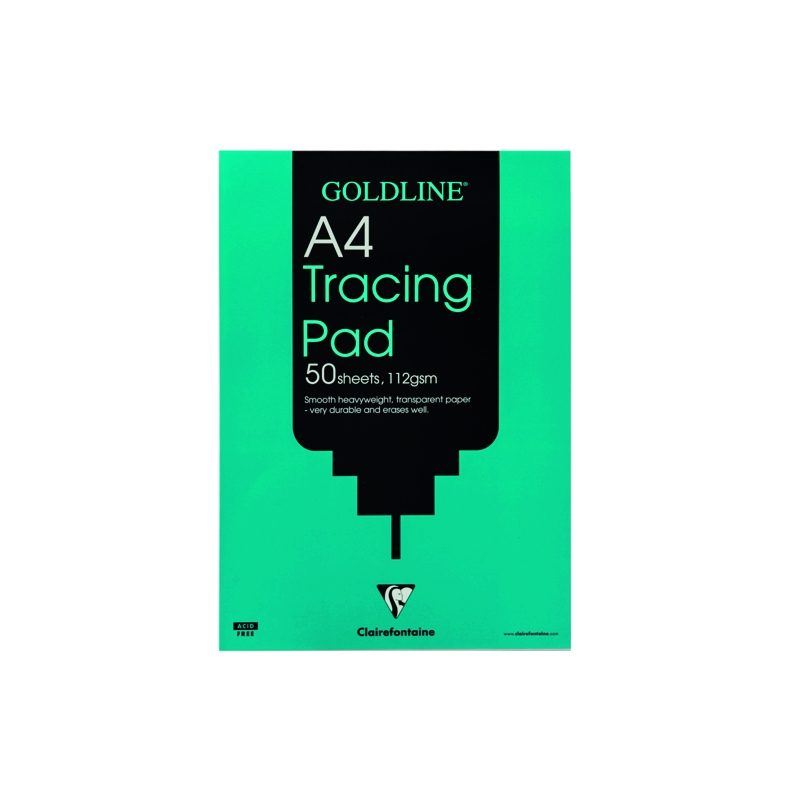 Gold Line Clairefontaine Goldline Heavyweight A4 Tracing Pad 112gsm 50 Sheets - GPT3A4Z