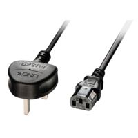 Lindy 2m IEC C13 Power Cable UK Plug
