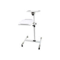 ProperAV Multi-Level Projector & Laptop Trolley - White