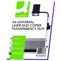 Q-Connect Clear Over Head Projector Film (Pack of 100) KF26066