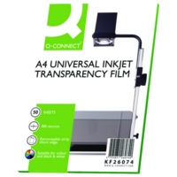 Q-Connect Inkjet Over Head Projector Film (Pack of 50) KF