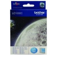 Brother LC1000C Cyan (Yield: 400 Pages) Ink Cartridge