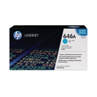 HP 646A (Yield: 12,500 Pages) Cyan Toner Cartridge