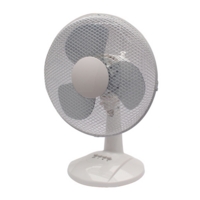 SLINGSBY 16 Inch (406mm) Desk Fan 3 Speed White - 410486 DD