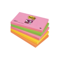 Post-it Super Sticky Notes (76 x 127mm) Neon Rainbow (5