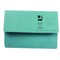 ValueX Document Wallet Manilla Foolscap Half Flap 285gsm Blue (Pack 50) - 45113DENT