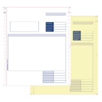 Custom Forms Sage Compatible 2 Part Continuous Invoice White/Yellow (Pack 1000) SE02