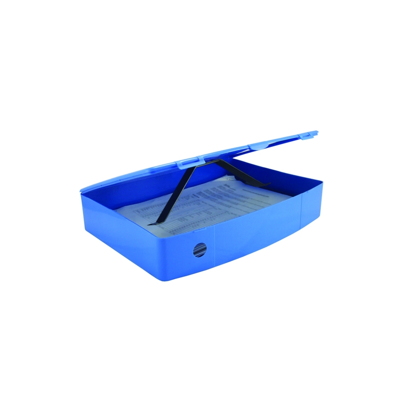 Polypropylene Box File Foolscap - Blue