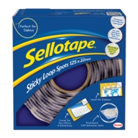 Sellotape Sticky Loop (22m) Spots Roll (Pack of 125