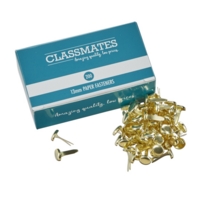 Paper Fasteners (13mm) Pointed Brassed Steel (1 x