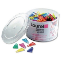 Paperclips Plastic 35mm Assorted Pk200