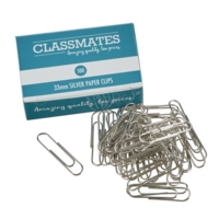 5 Star Office Paperclips Metal Large 33mm Plain [Pack