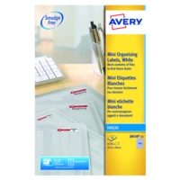 Avery J8658-25 Mini Inkjet Labels (25.4 x 10mm) White