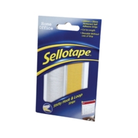 Sellotape Sticky Hook-and-Loop Strips in a