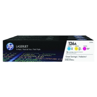 HP 126A (Yield: 1,000 Pages) Cyan/Magenta/Yellow Toner
