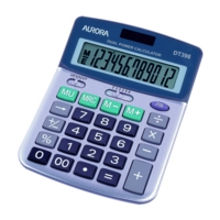 Aurora DT398 Semi-Desk Calculator 12 Digit Display