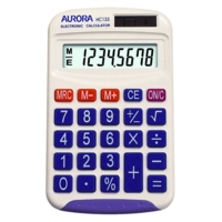 Aurora HC133 Handheld Calculator 8 Digit LCD