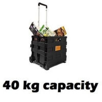 Foldable Crate Trolley Capacity (35kg) (ZY-LC-BK)